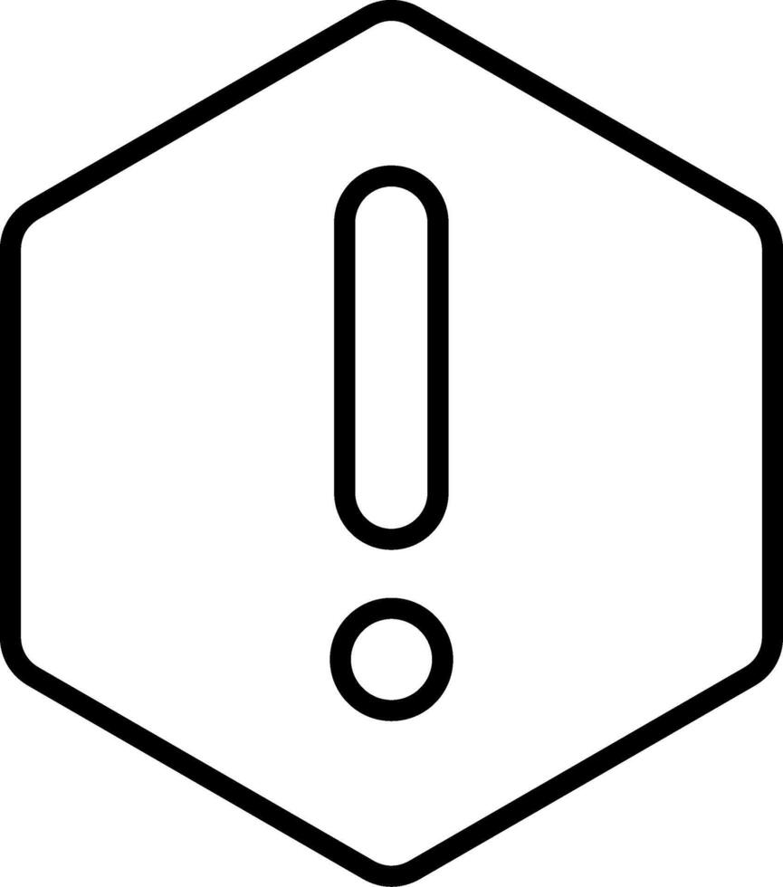 Issue Opened Minimal Outline Icon vector