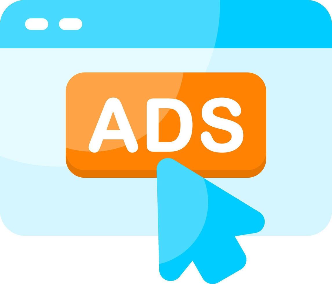 Dynamic Ads Minimal Colorful Icon vector