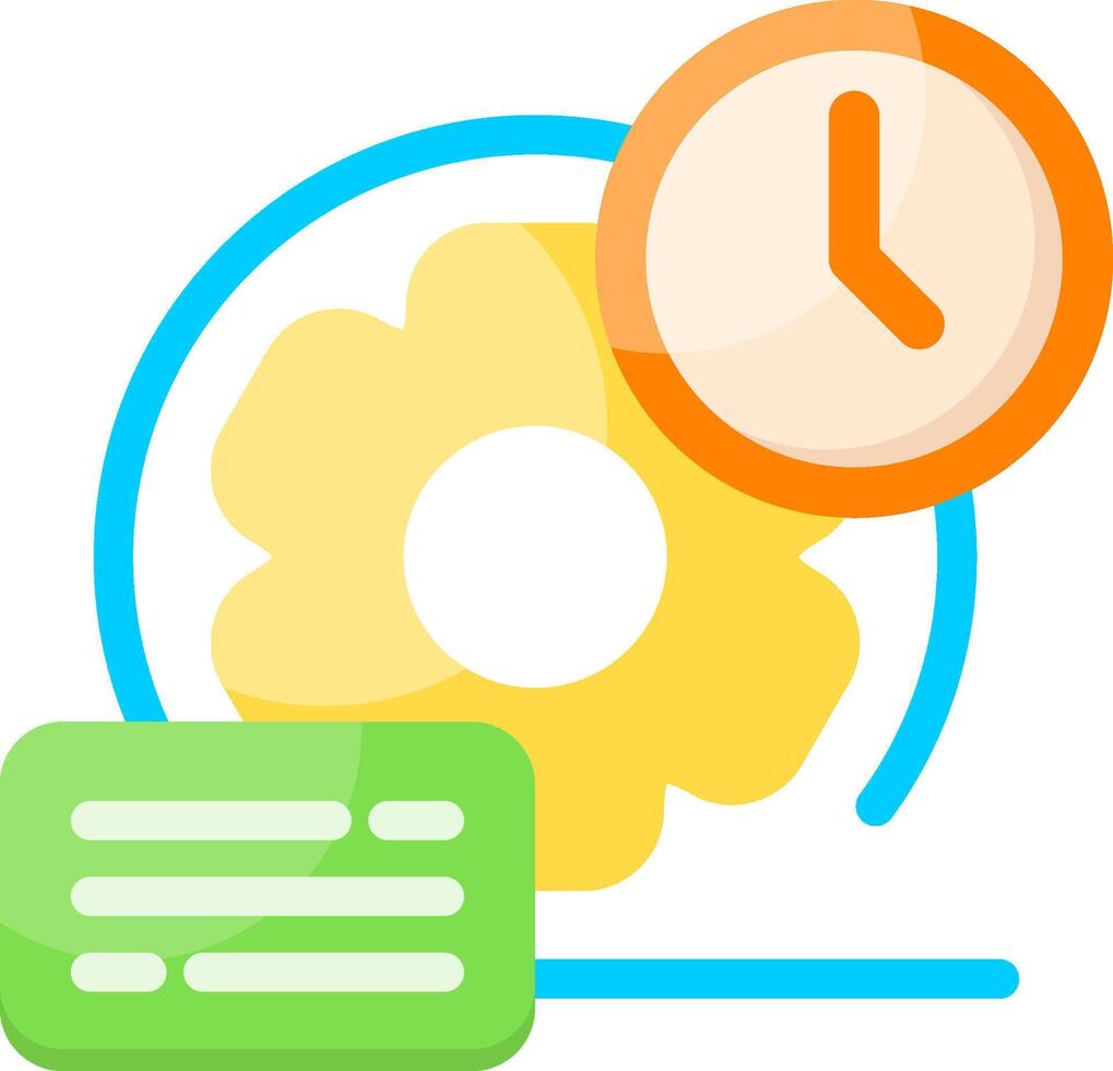 Agile Methodology Minimal Colorful Icon vector