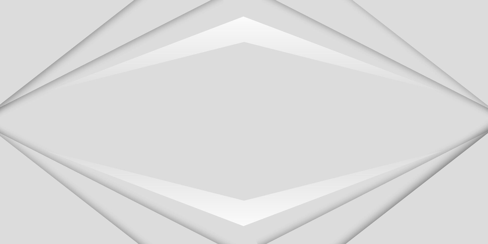 Abstract white and gray geometric layered background. Soft shadow texture with modern clean design. Overlapping shapes create depth and minimal futuristic style vector