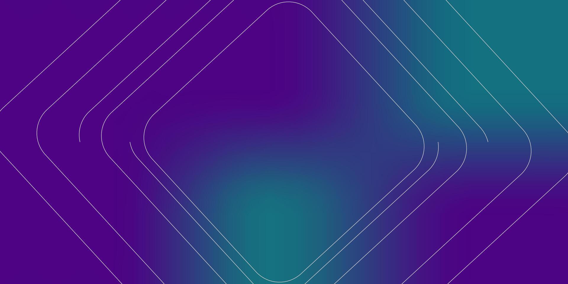 Modern gradient tech background in blue and purple tones with abstract square lines, ideal for AI, big data, and digital network concepts vector