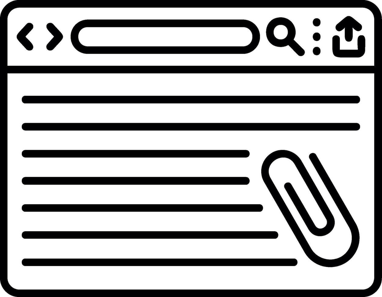 Email Attachment File vector