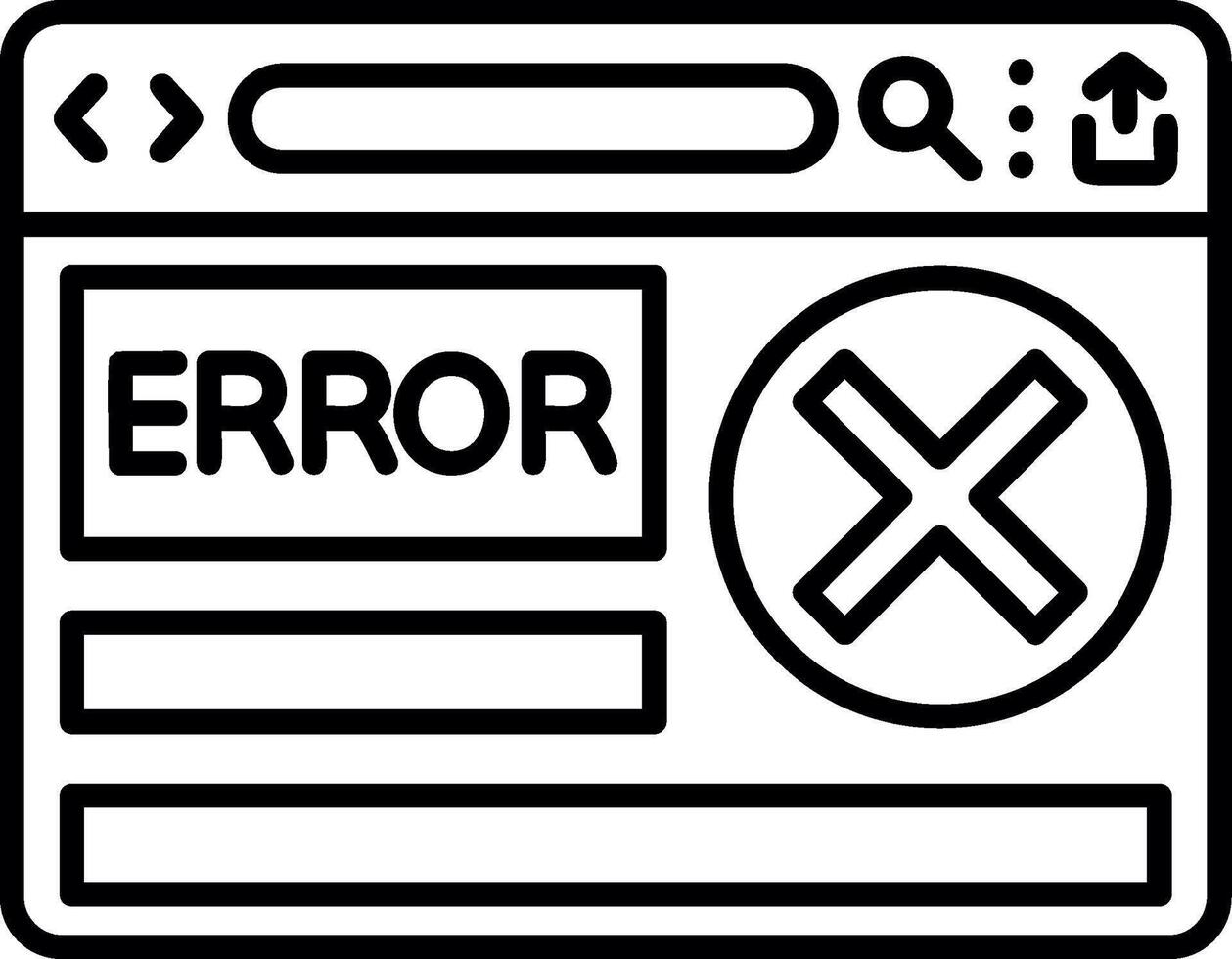 System Error Message vector