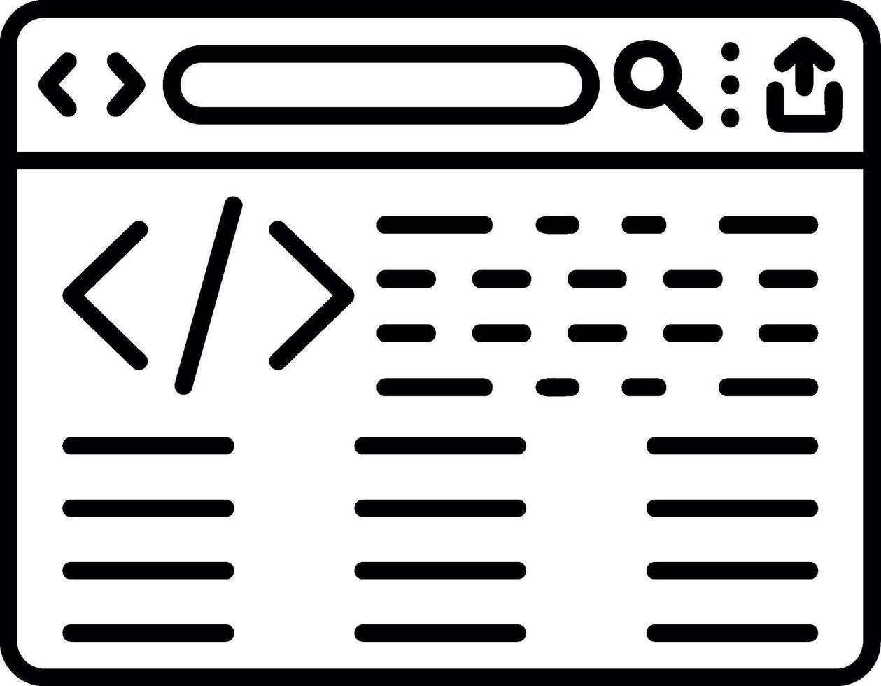 programación código editor vector
