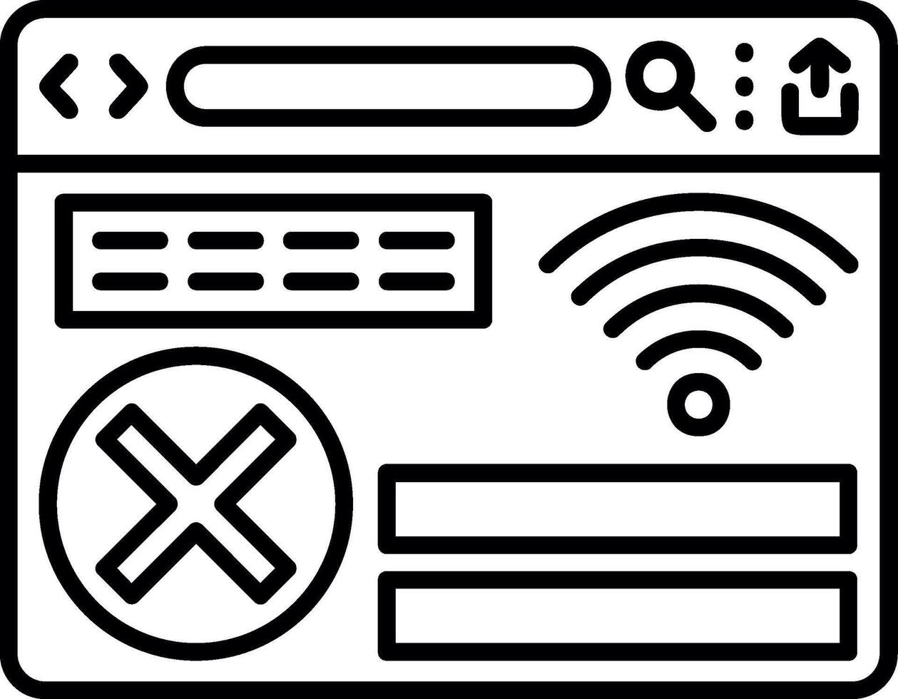 Connection Error Alert vector