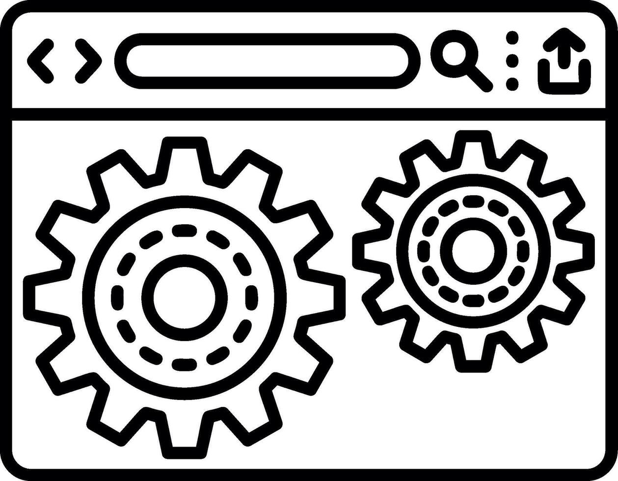 Settings Configuration Panel vector