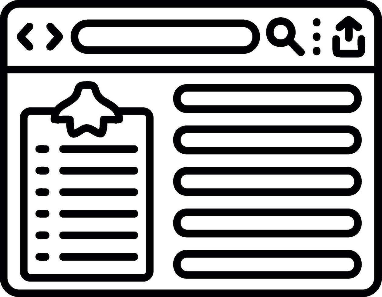 Task Checklist Form vector