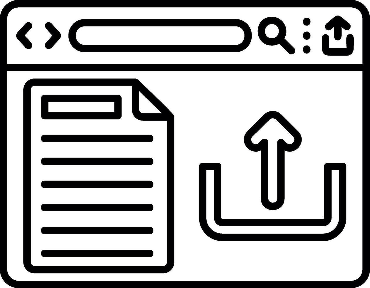Upload File Button vector