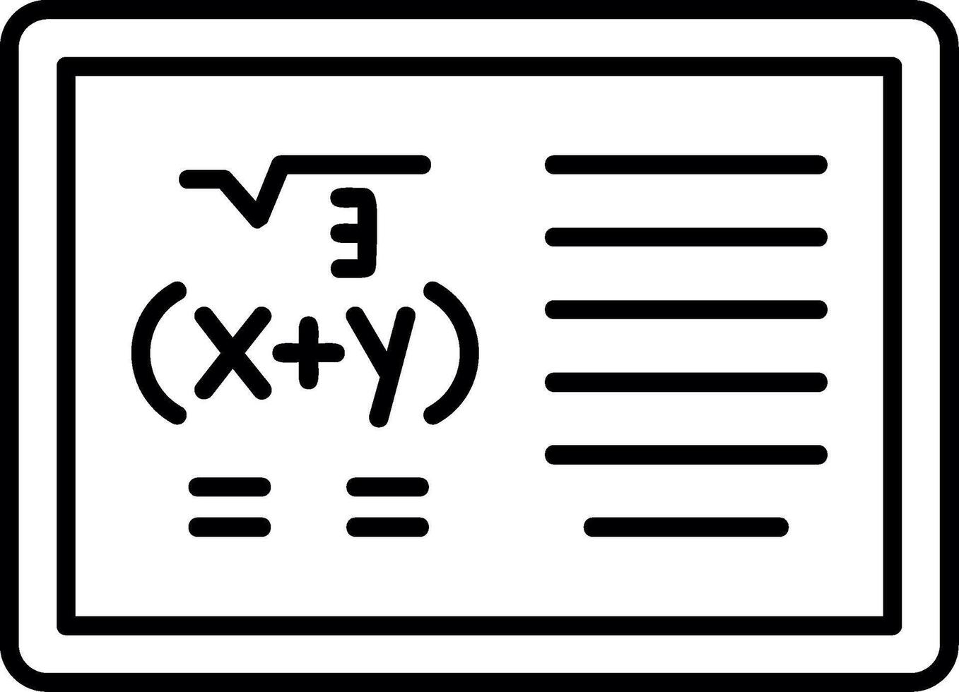 Math Practice Exercise vector