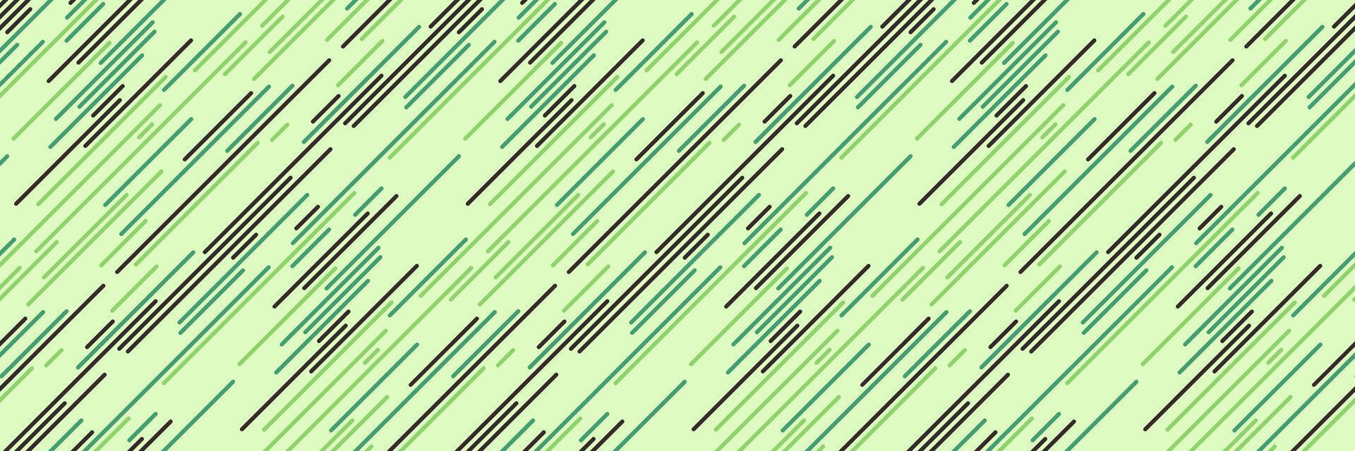 Abstract diagonal lines pattern in green and black. Modern, dynamic design ideal for website backgrounds, textile prints, or vibrant visual concepts. Represents speed, technology, or growth. vector