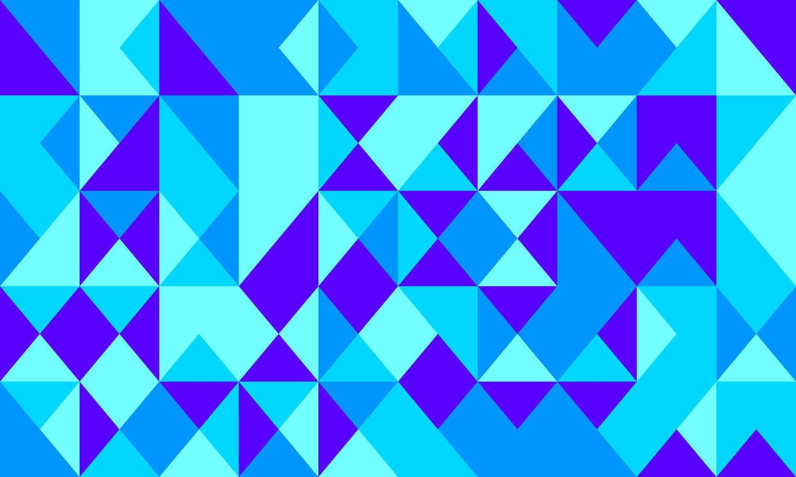 Vibrant abstract geometric background featuring a mosaic of teal and purple triangles. Ideal for modern designs, presentations, website banners, and techrelated projects. vector