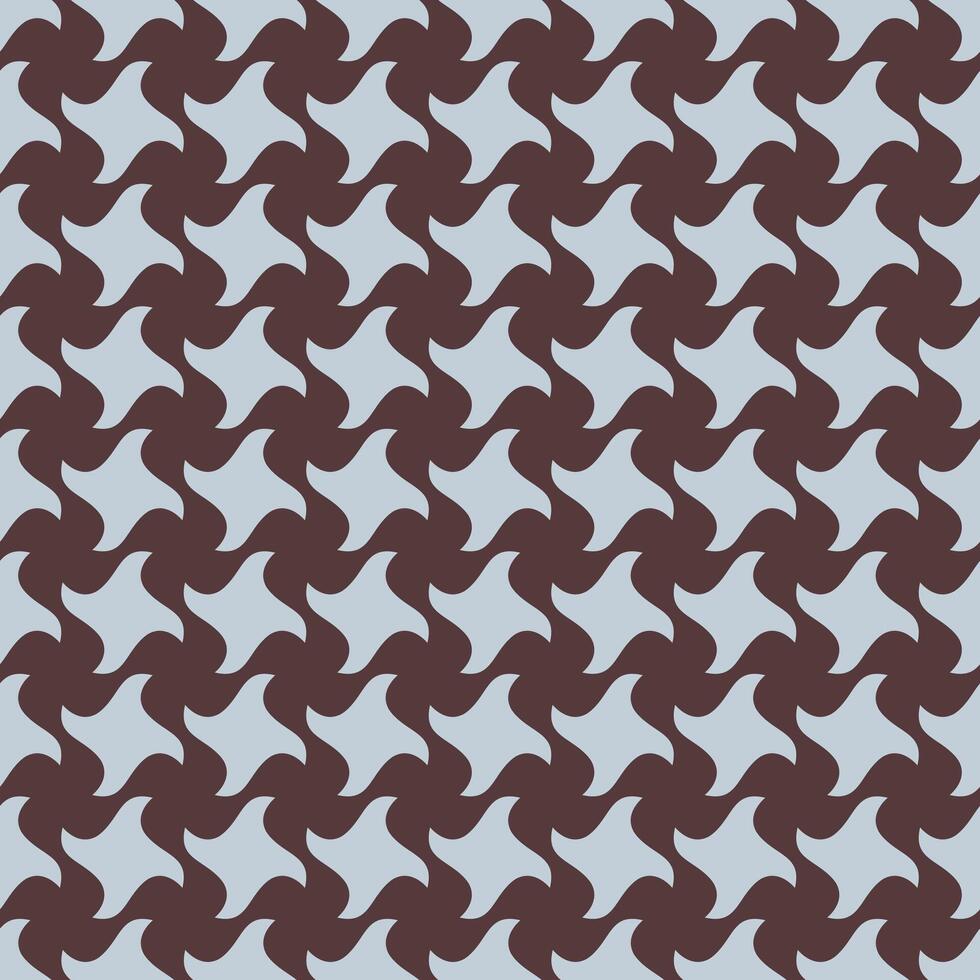 Abstract seamless pattern. Elegant, repeating geometric design in muted blue and brown tones. Ideal for textile prints, wallpaper, website backgrounds, and modern design projects. vector