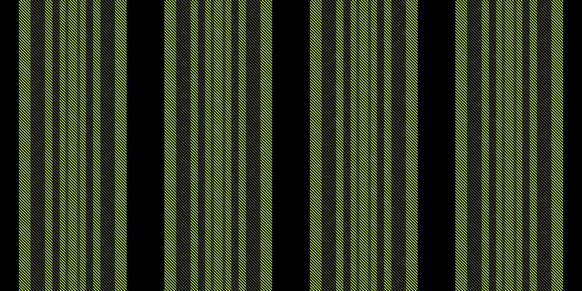 Elegant pattern seamless vertical, scrapbooking stripe background texture. Customizable textile lines fabric in black and lime colors. vector