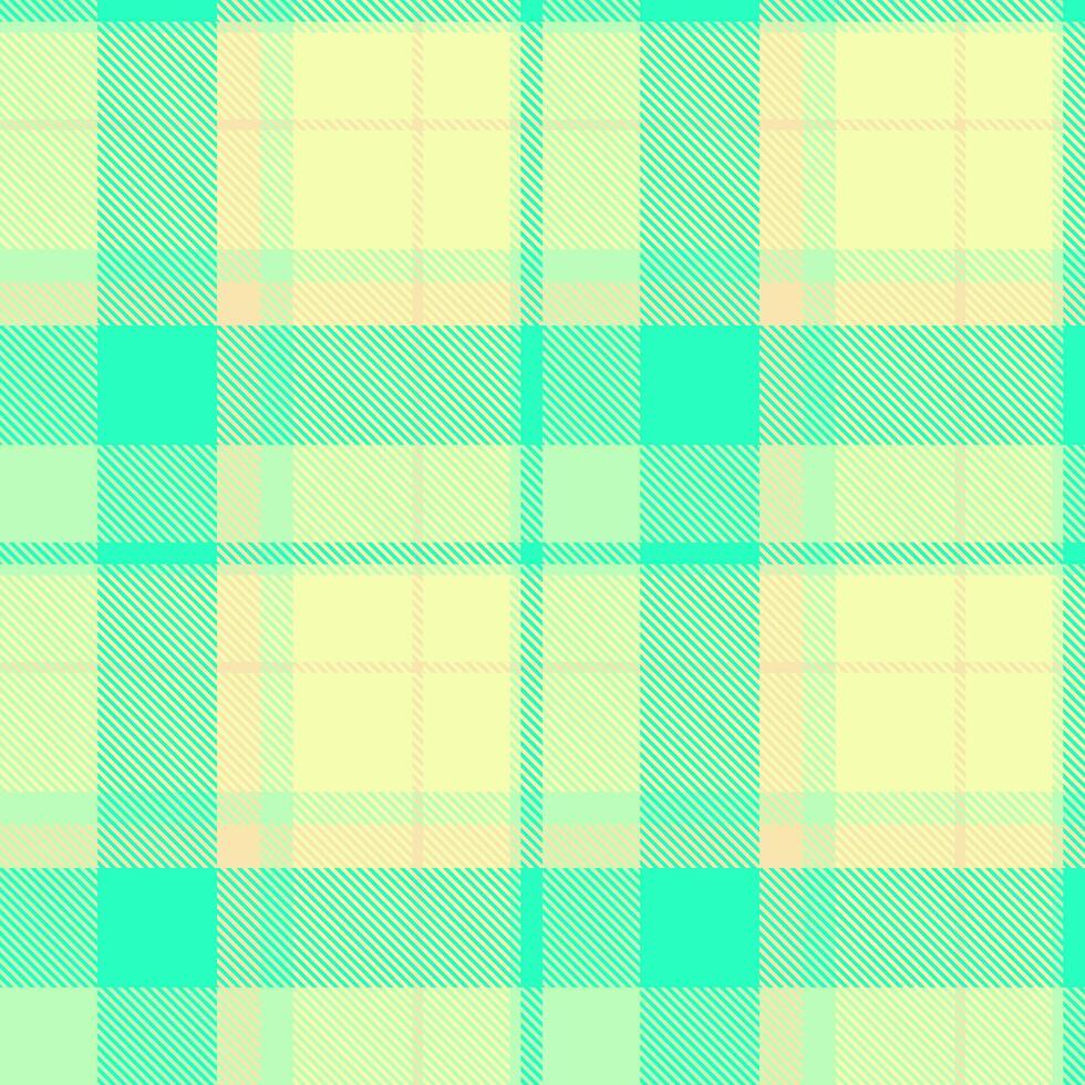 Royal background tartan seamless, sensual check fabric . Curve plaid pattern textile texture in light and lime colors. vector