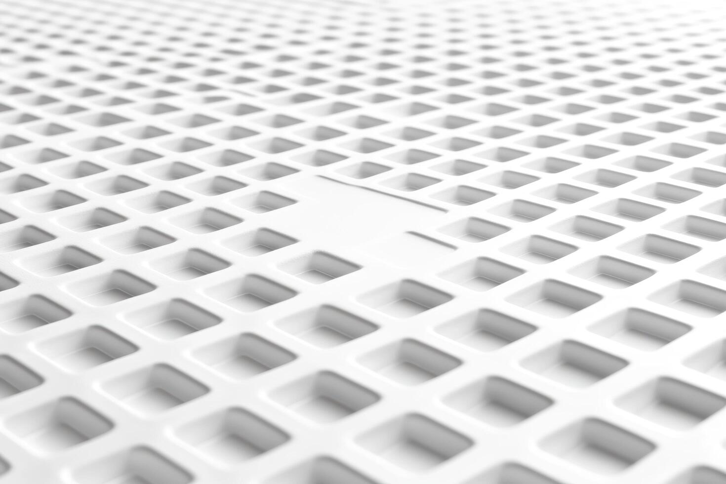 Grid pattern on a white plastic surface showcasing a unique design feature photo