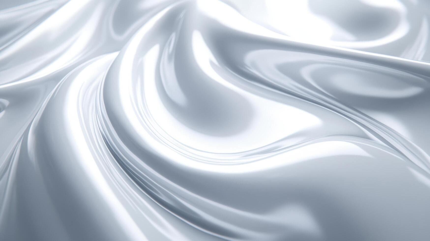 Shiny, smooth fabric reflecting light in a gentle wave pattern photo