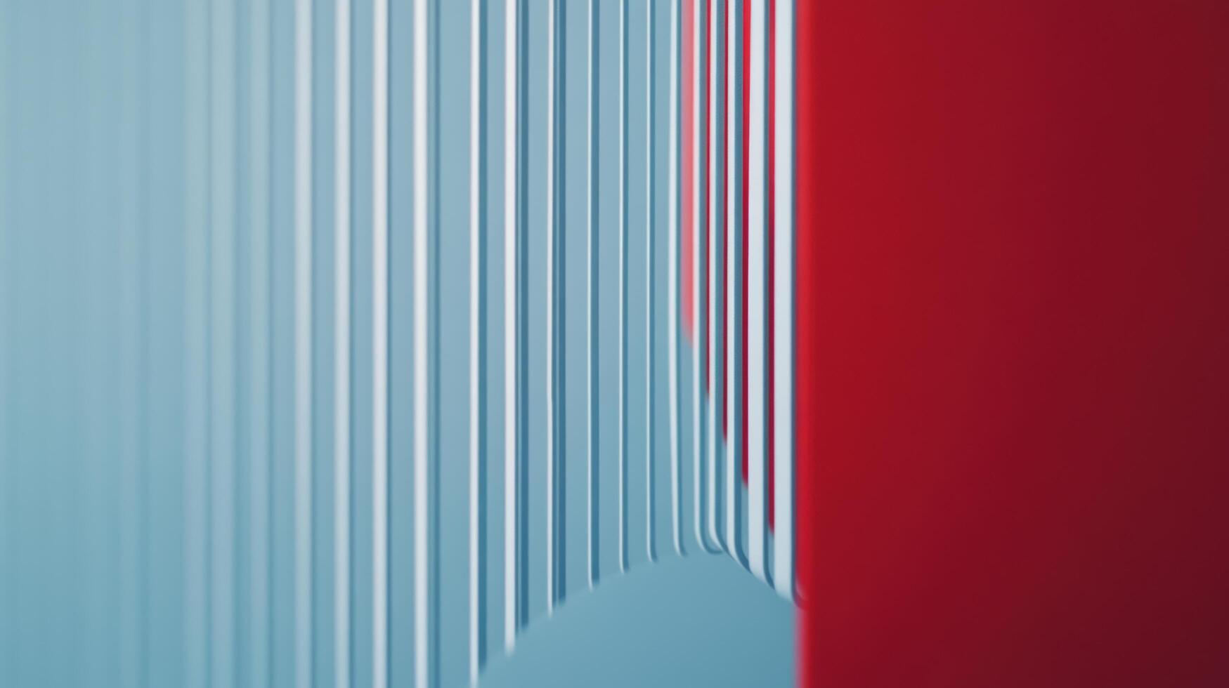 Bright geometric lines create modern art display in urban setting photo