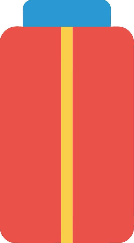 Flat Style Detailed Bottle Simple Liquid Container Object Illustration vector