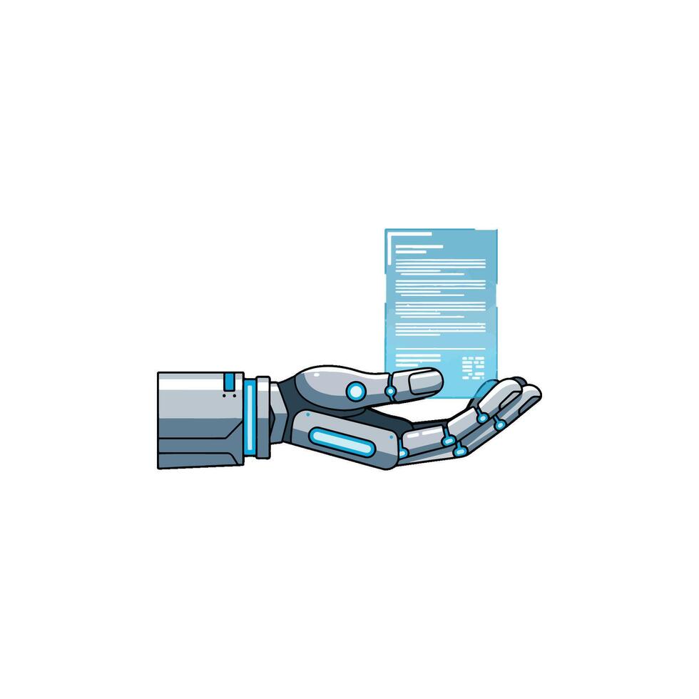 An android cyborg bot showcases the evolution of artificial intelligence, robotics service, and automation technology for efficient logistic delivery progress vector