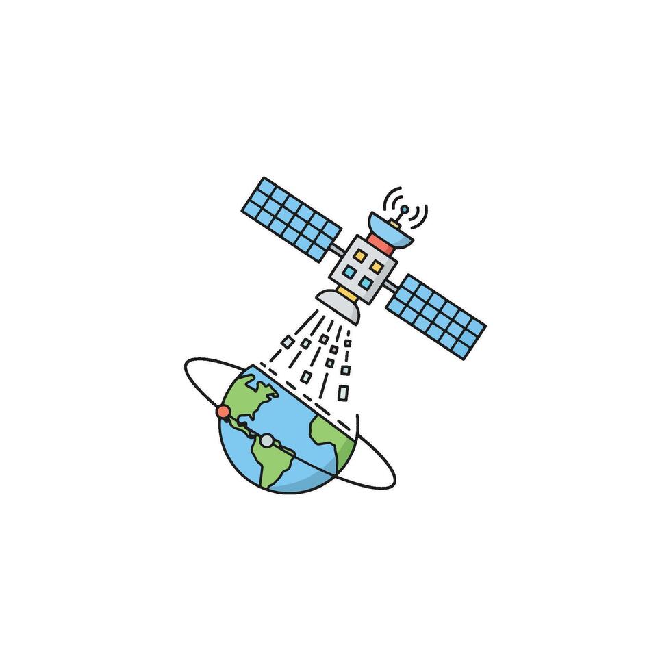 Data Science AI System for Big Data Collection and Analysis. A Data Cloud solution for monitoring growth, performance, and strategic research management vector