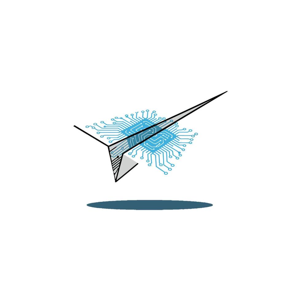 The evolution of artificial intelligence a futuristic AI Brain connection merging technology and imagination. This clip art shows the efficiency of a machine mind and smart robot brainstorming vector