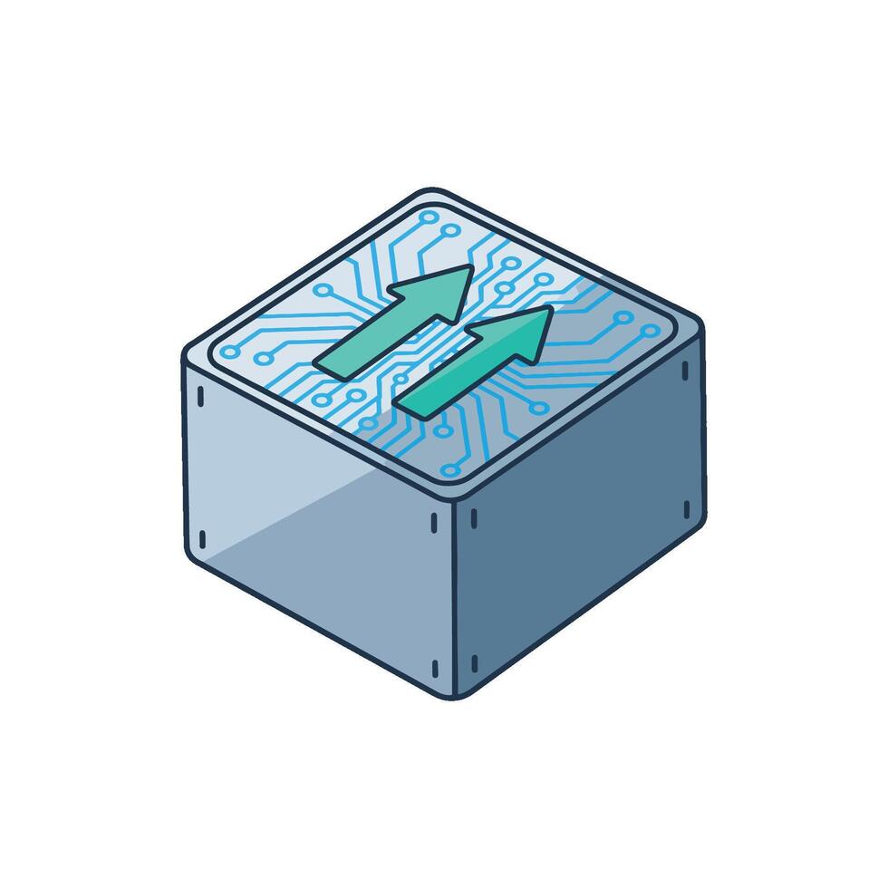 Smart Data Uploads AI-Powered Data Management Solution vector