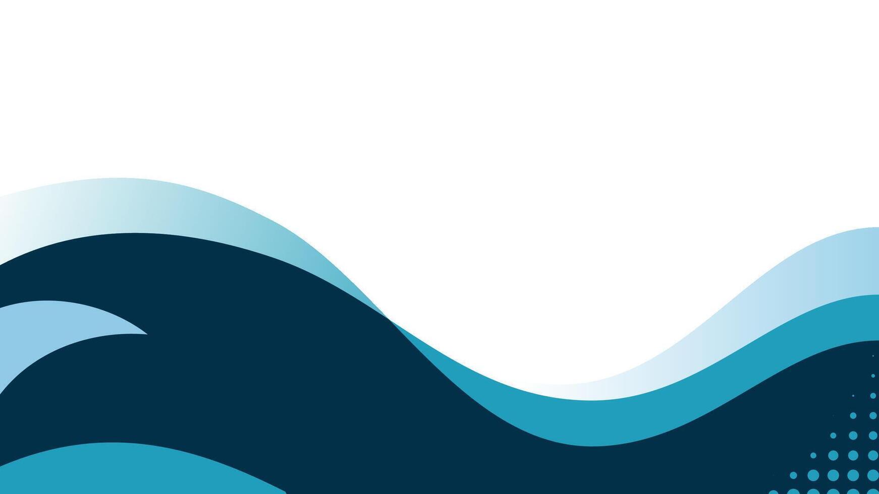 Simple abstract background with waves design illustration. Blue lines and stripes design. Wavy lines and stripes background vector