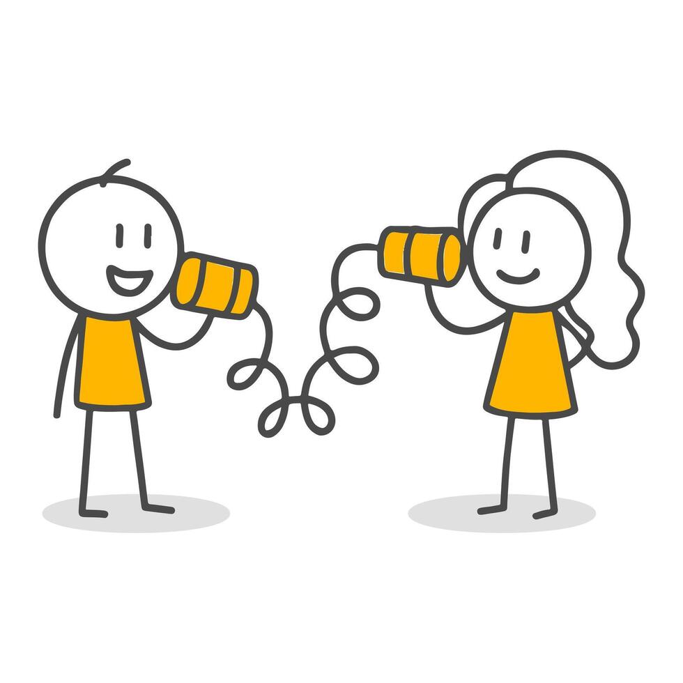 A creative illustration scene symbolizing the power of teamwork and communication. vector