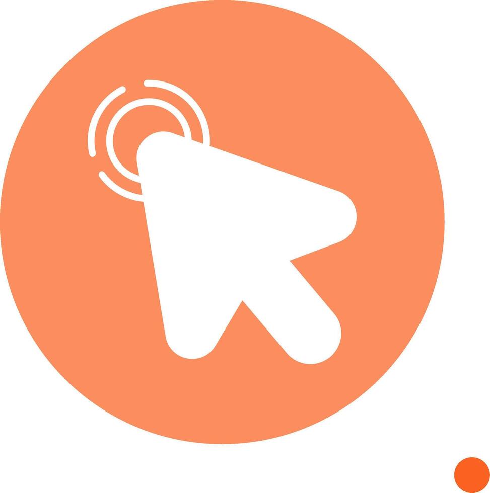 Quick Double Click Glyph Circle vector