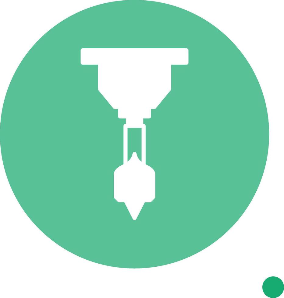 Multi Size Drill Bits Set Glyph Circle vector