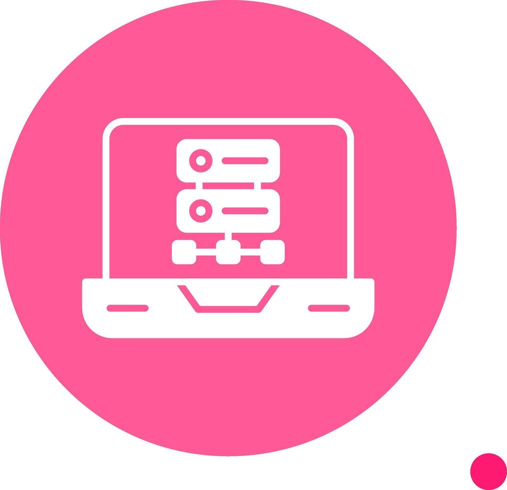 nosql flexible db estructura glifo circulo vector