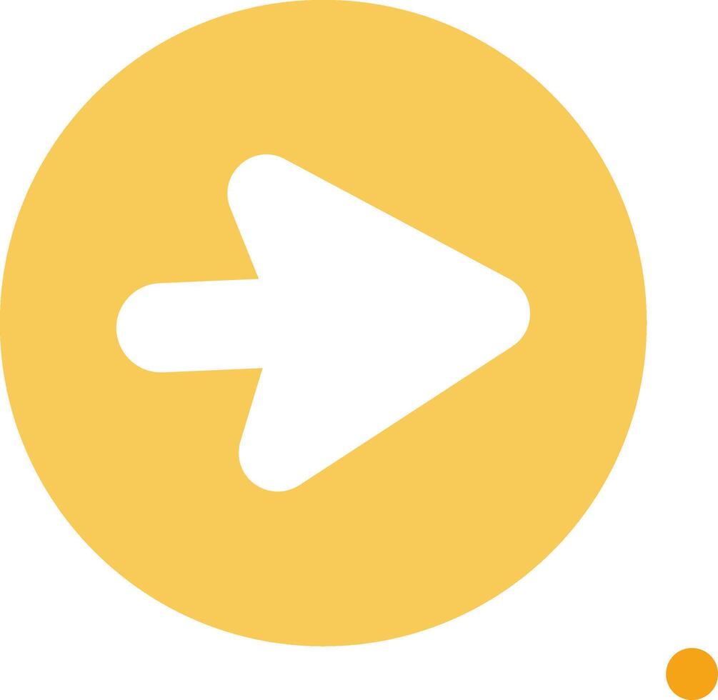 Go Forward Button Glyph Circle vector