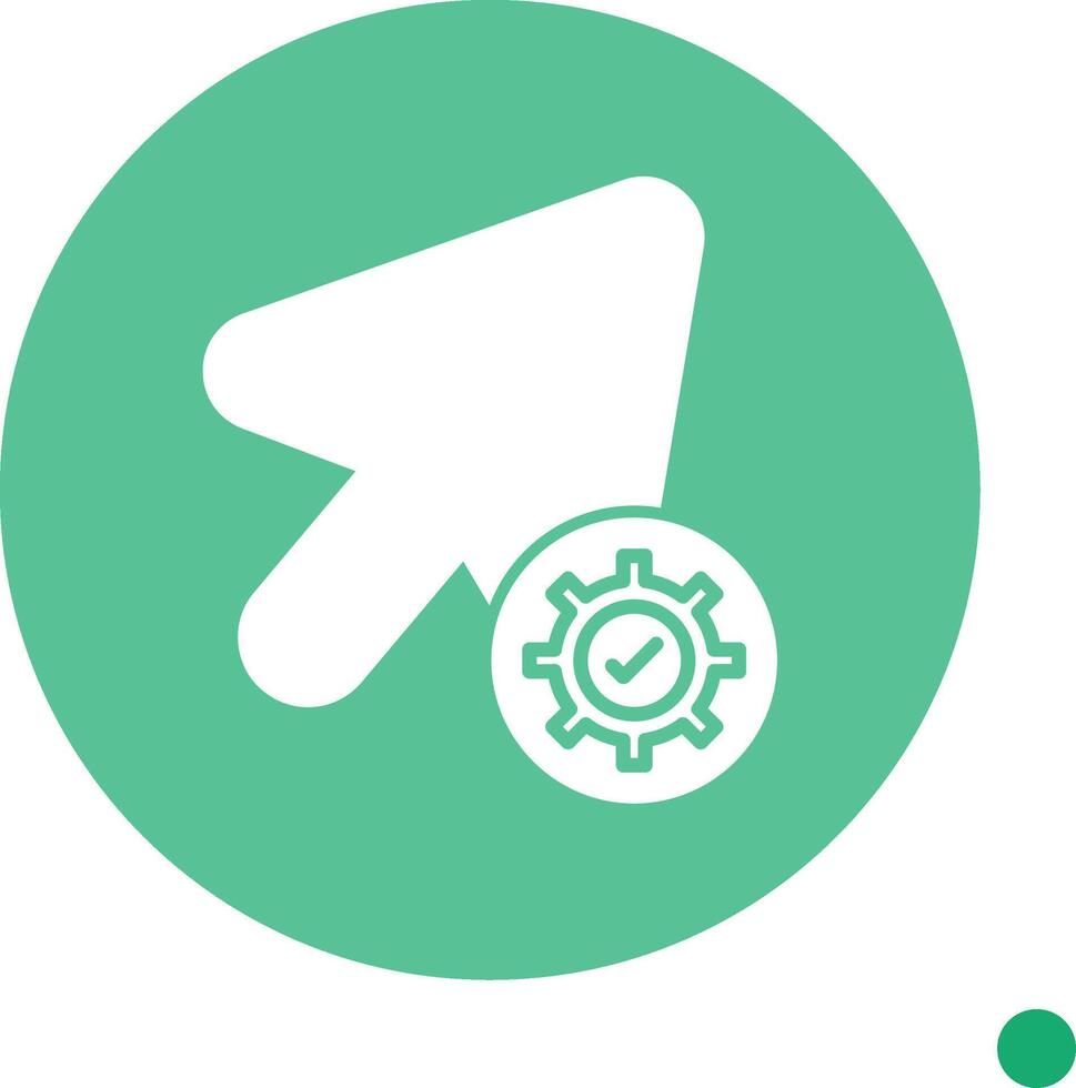 actualizar aplicación versión glifo circulo vector