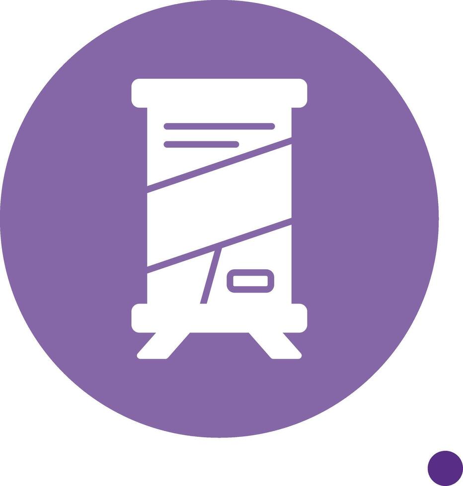 enrollar módulo constructor glifo circulo vector