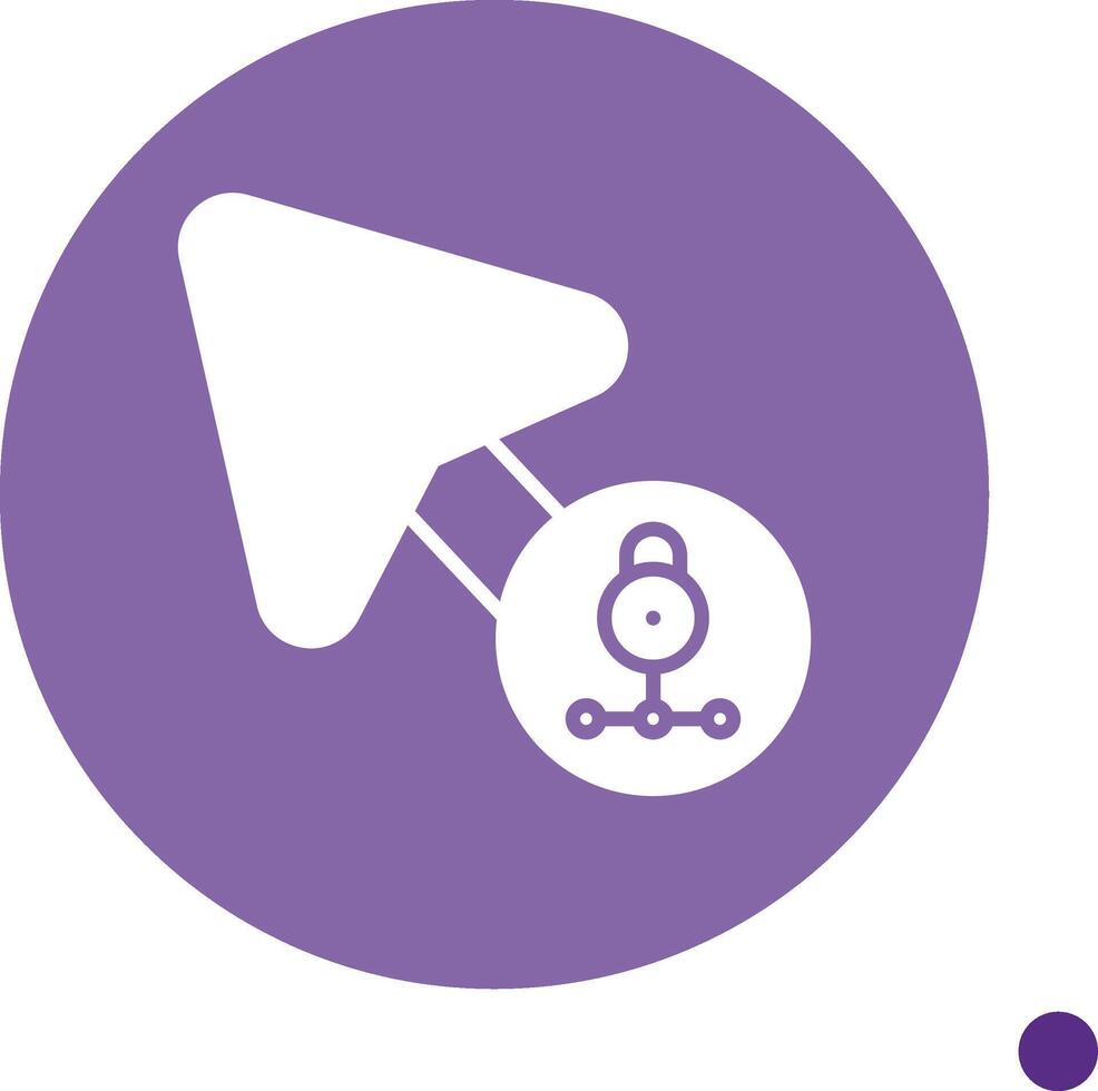 Encrypt Private Data Glyph Circle vector