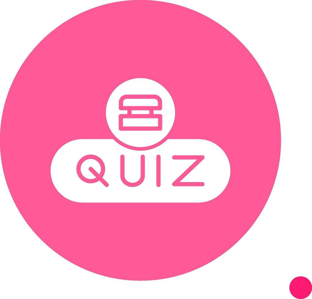 Take Quiz Button Glyph Circle vector