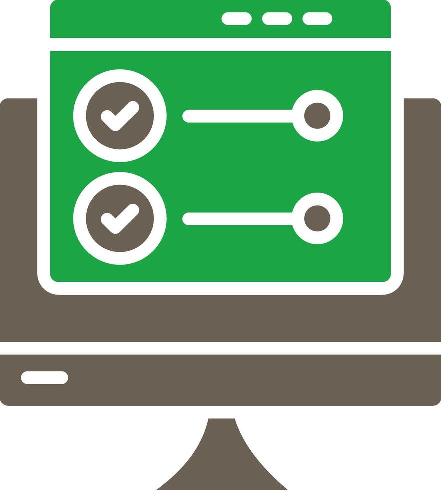 Project Status Digital Application Concept Design vector