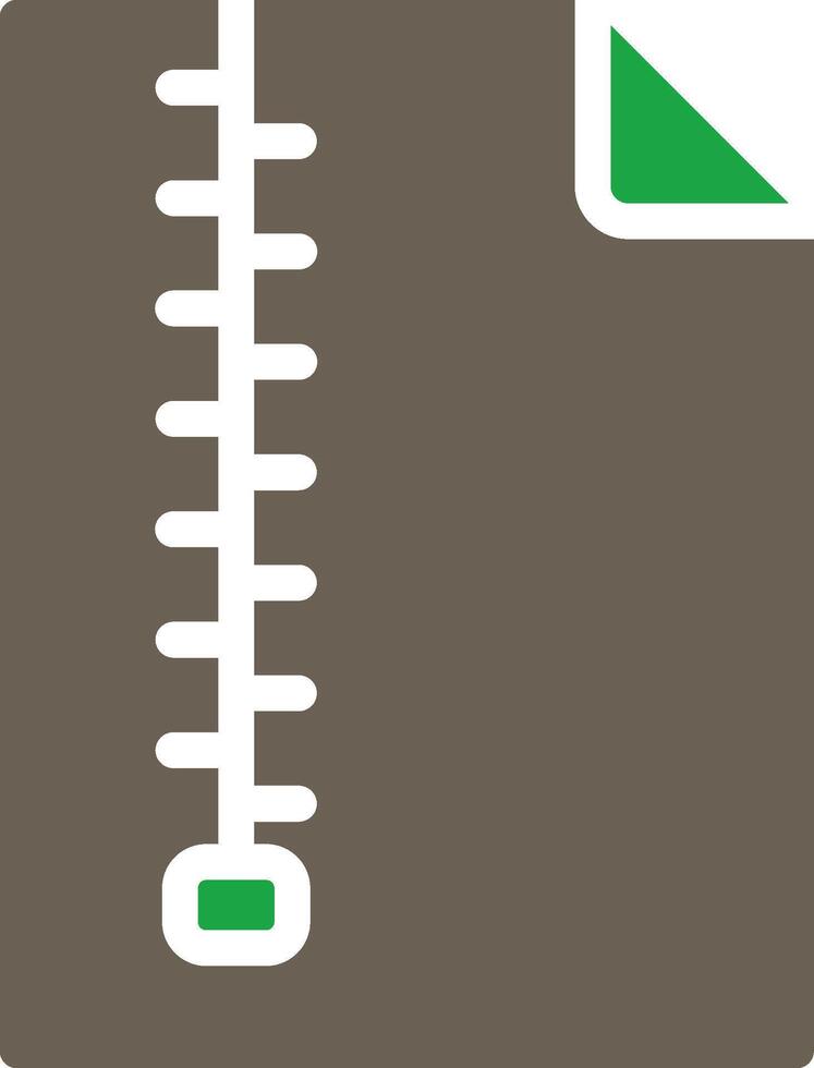 Compressed File Minimal Graphic Visual Element vector