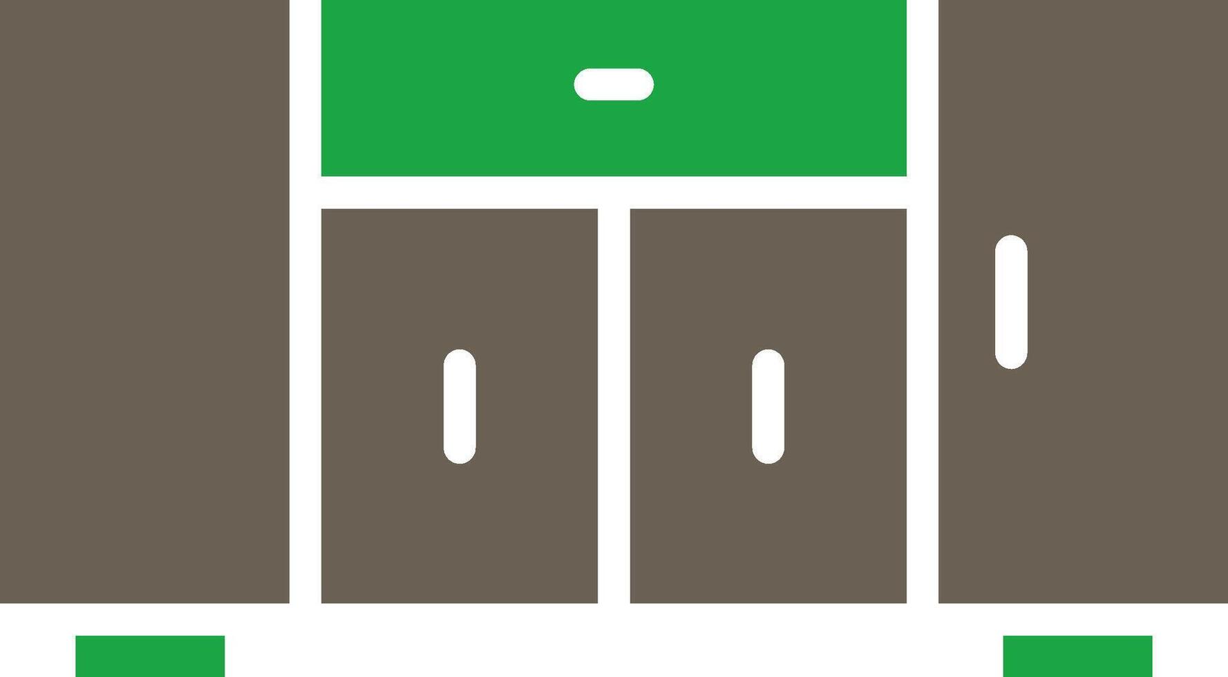 Cabinet Sharp Edge Style Visual vector