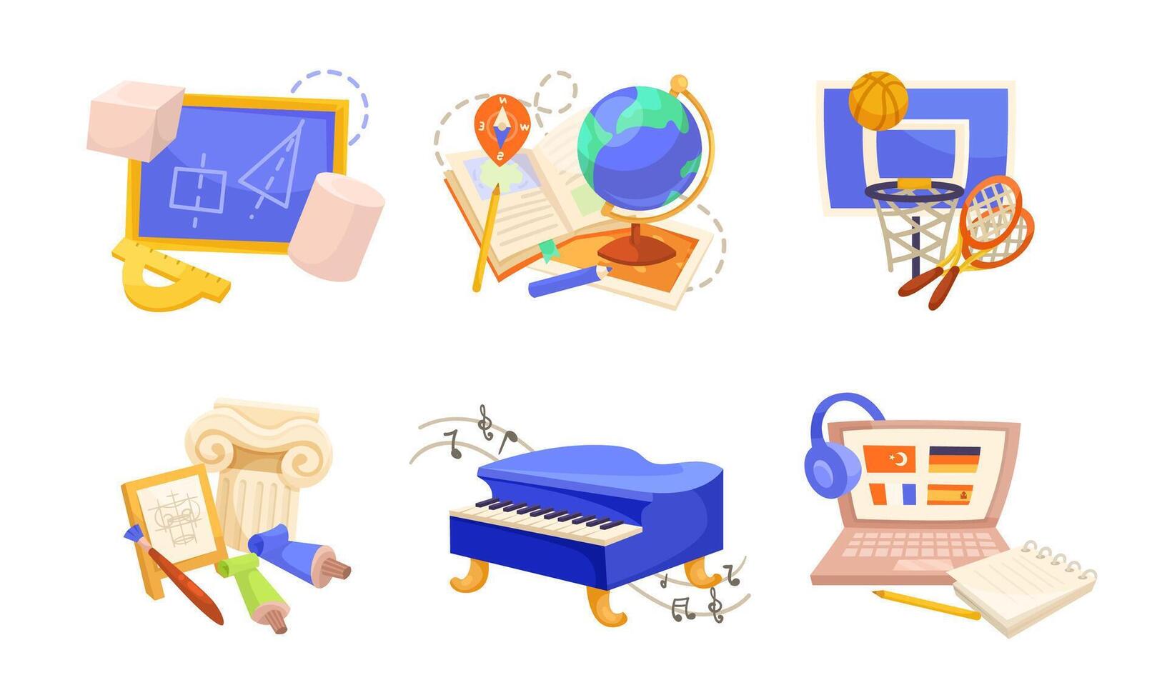 Icons for Education and Creativity tailored for modern learning concepts and practices vector