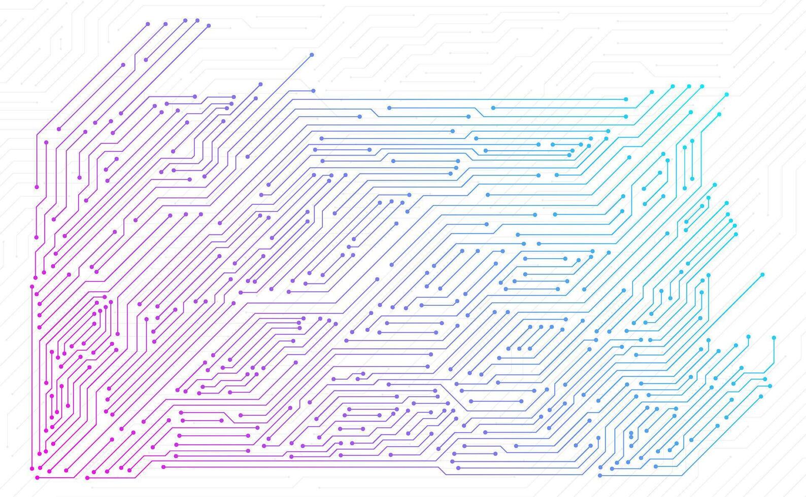 Abstract digital circuit board electronic computer processors cpu. Circuit board with connected lines and dots on an abstract digital motherboard. vector