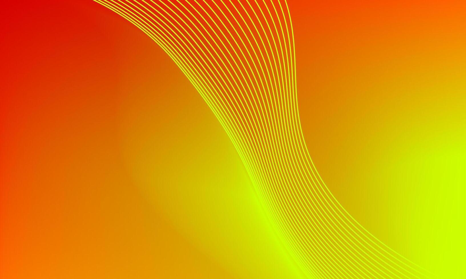 Modern aesthetic abstract background with smooth yellow green gradient lines vector