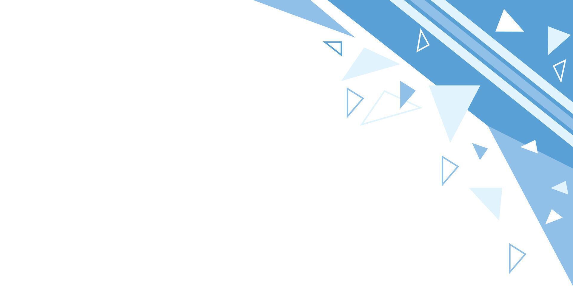 Modern Geometric Triangle Pattern in Blue vector