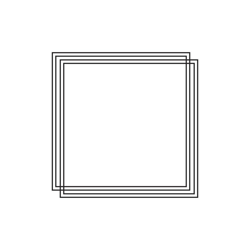 Square frame with a white background vector