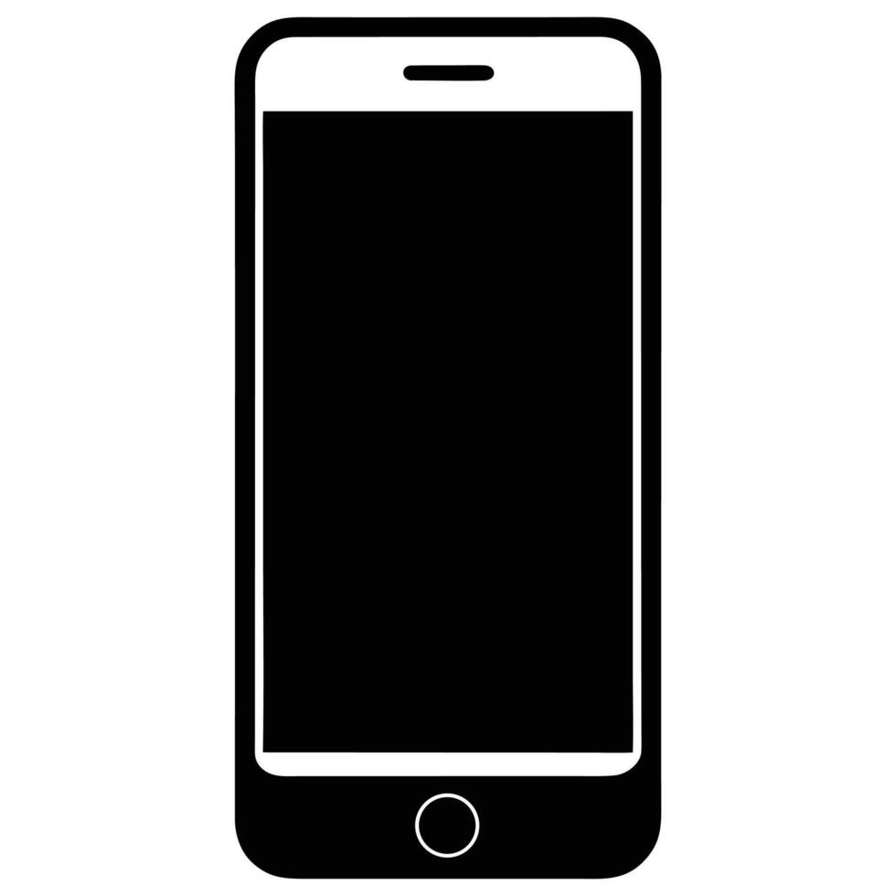 Smartphone Icon Illustration Representing Mobile Device, Communication, Technology, Modern Lifestyle and Digital Connection Concept vector