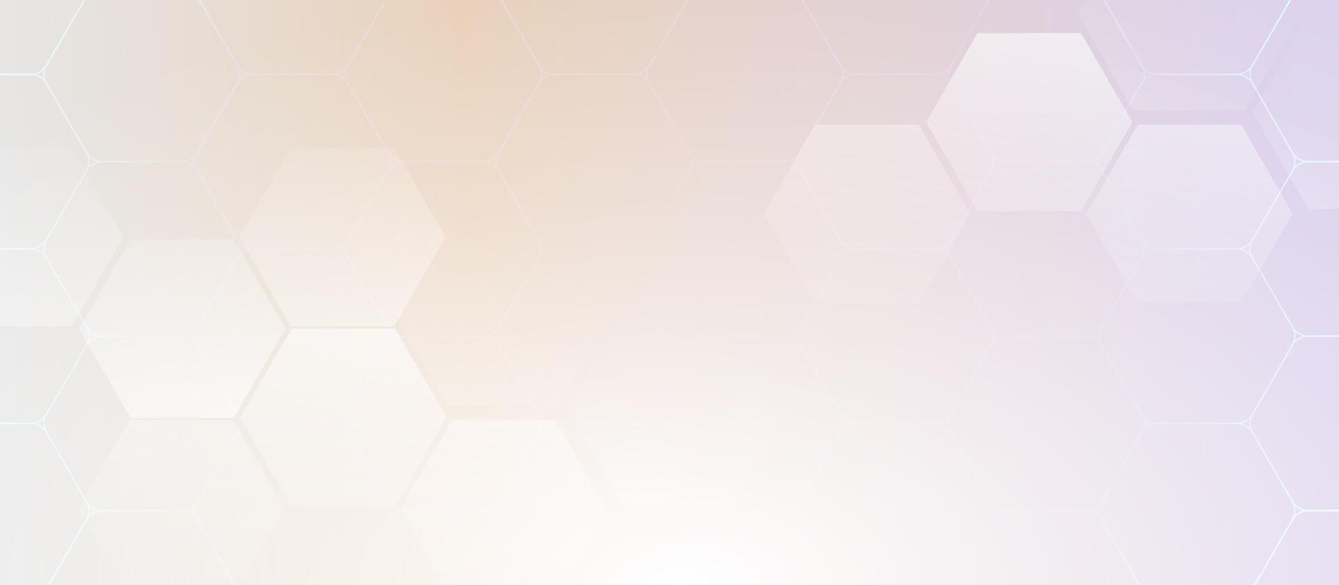 Abstract hexagon geometric hexagon shape technology digital hi tech concept background with science concept. Space for your text vector