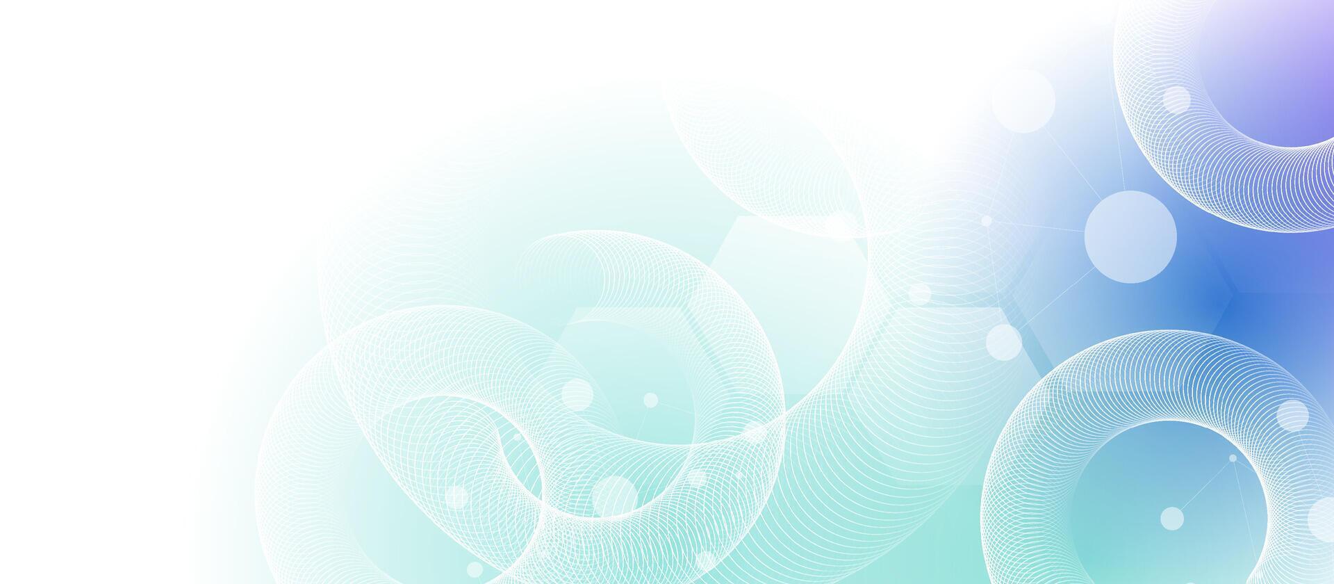 Abstract circle geometric shape technology digital hi tech concept background with science concept vector