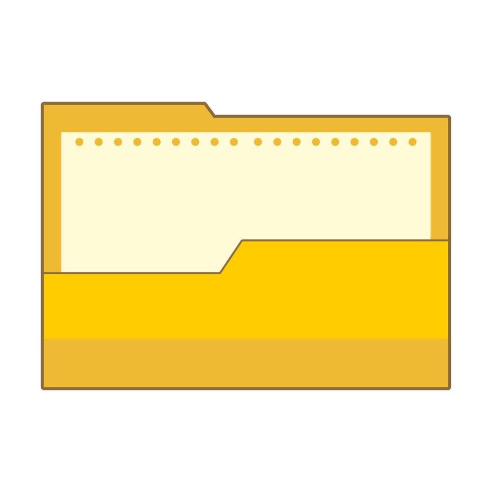 Flat Design Folder vector