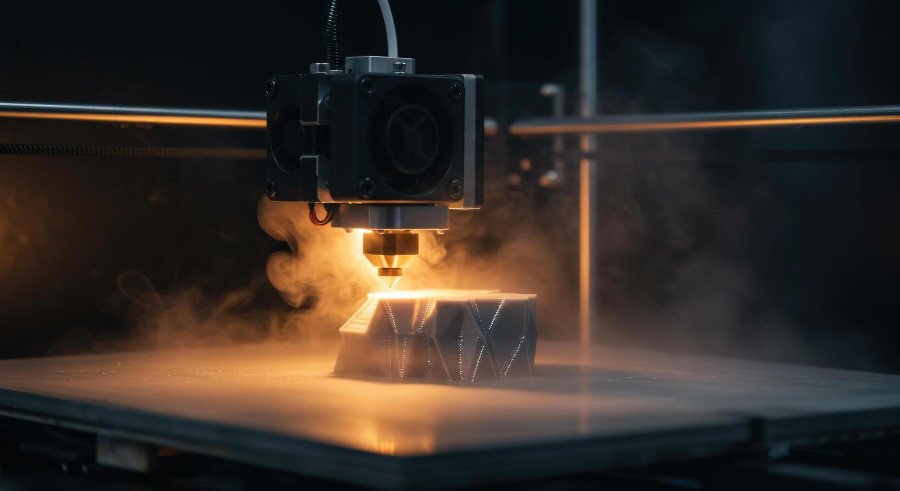 Three dimensional printer producing object layer by layer additive manufacturing photo