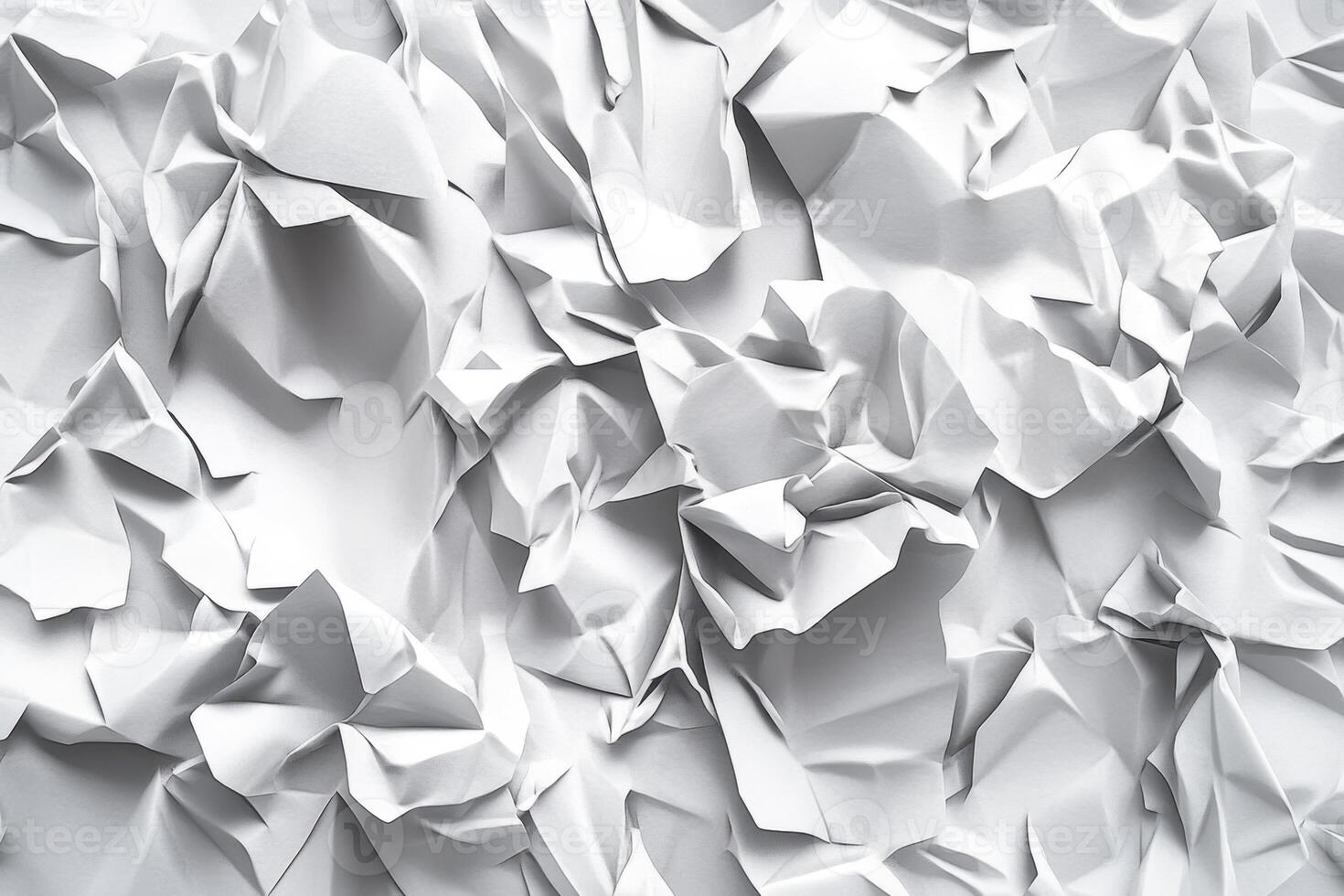 Crumpled paper background with crumpled edges photo